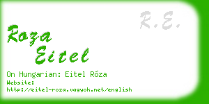 roza eitel business card